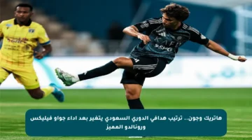 هاتريك وجون.. ترتيب هدافي الدوري السعودي يتغير بعد أداء جواو فيليكس ورونالدو المميز